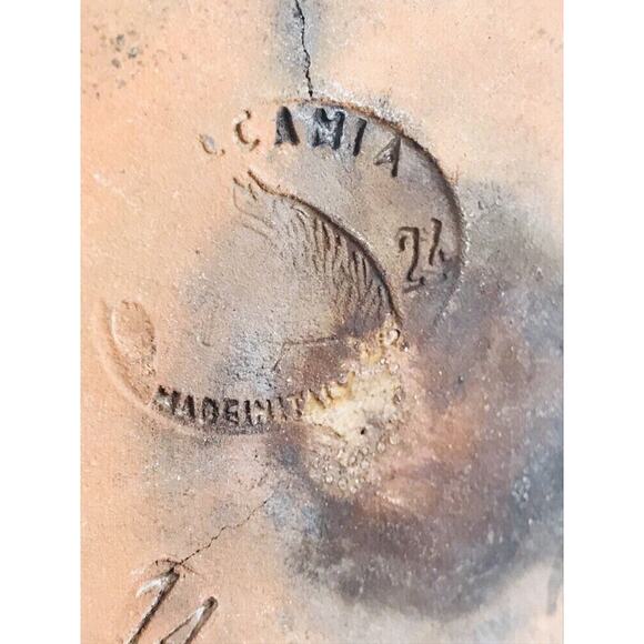 Made in Italy Camia Stoneware Terra Cotta Small Pot Pan Mustard Yellow 5.5” 24 - Picture 7 of 9